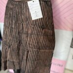 Stripe Brown Adire Shorts