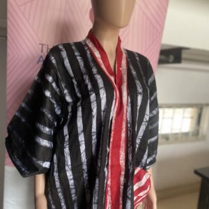 Black Adire Kimono